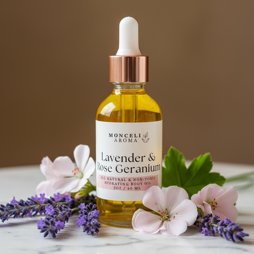 Lavender & Rose Geranium Body Oil