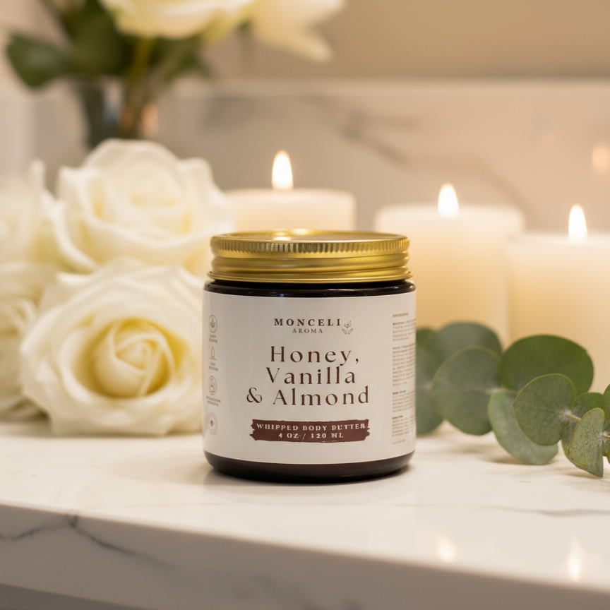 Honey, Vanilla & Almond – Whipped Body Butter